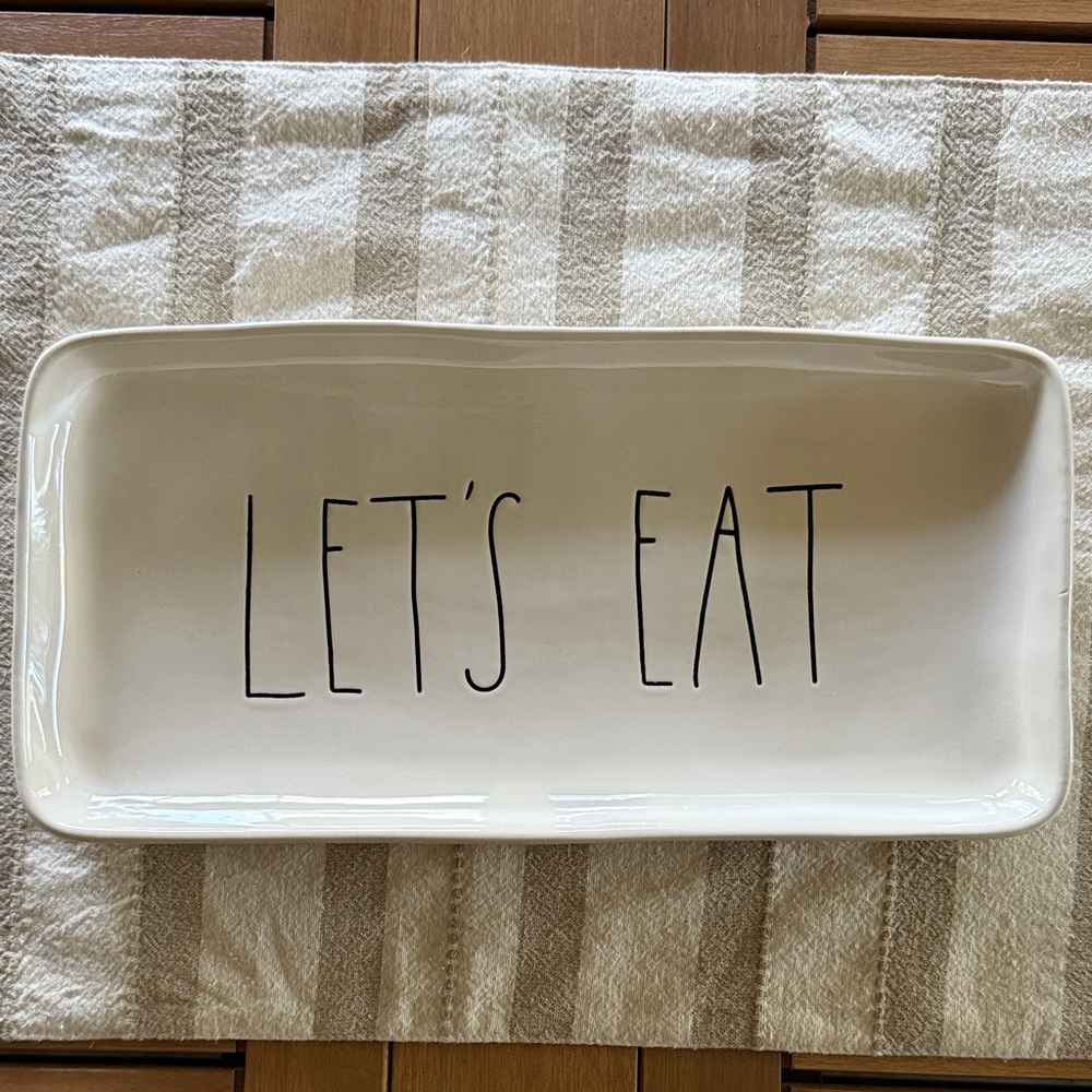 Rae Dunn Let's Eat' Serving Tray